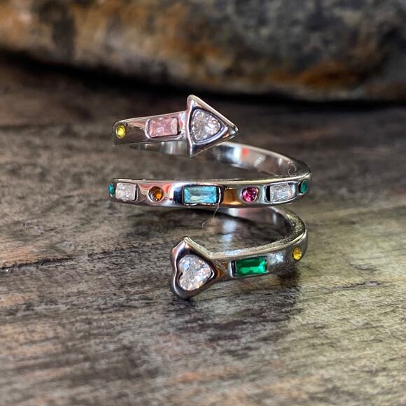 NEW Multi Gemstone Stack Ring - Picture 3 of 12